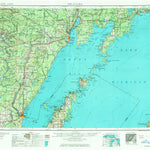 United States Geological Survey Escanaba, MI-WI (1958, 250000-Scale) digital map
