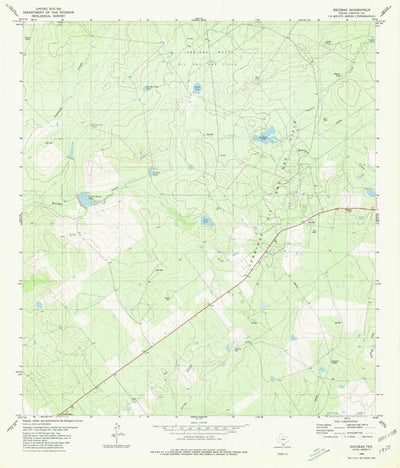 United States Geological Survey Escobas, TX (1980, 24000-Scale) digital map
