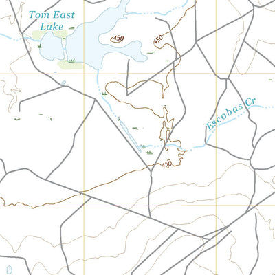 United States Geological Survey Escobas, TX (2022, 24000-Scale) digital map