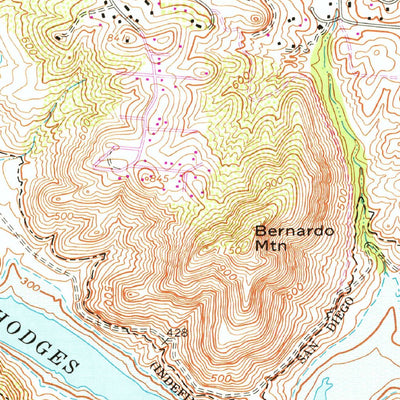 United States Geological Survey Escondido, CA (1968, 24000-Scale) digital map