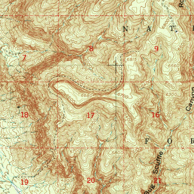 United States Geological Survey Escondido Canyon, NM (1950, 62500-Scale) digital map