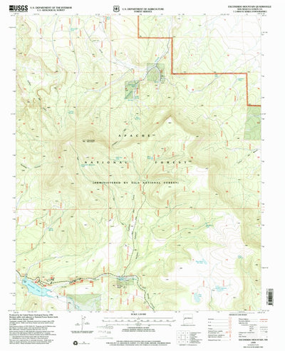 United States Geological Survey Escondido Mountain, NM (1999, 24000-Scale) digital map