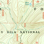 United States Geological Survey Escondido Mountain, NM (1999, 24000-Scale) digital map