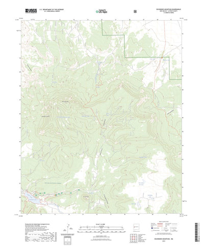 United States Geological Survey Escondido Mountain, NM (2023, 24000-Scale) digital map