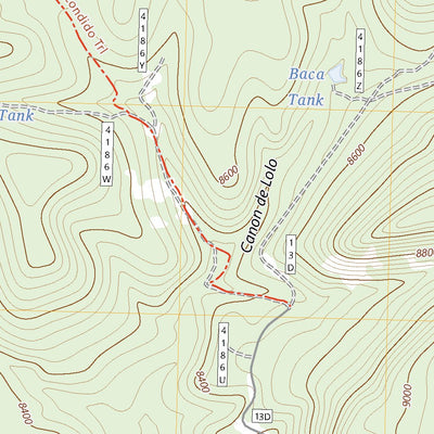 United States Geological Survey Escondido Mountain, NM (2023, 24000-Scale) digital map