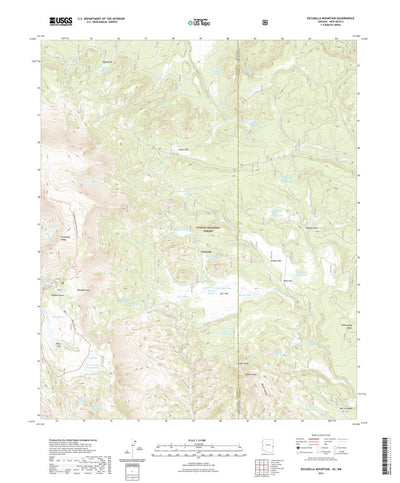 United States Geological Survey Escudilla Mountain, AZ (2021, 24000-Scale) digital map