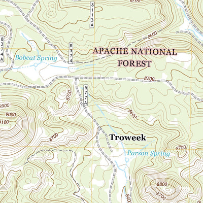 United States Geological Survey Escudilla Mountain, AZ (2021, 24000-Scale) digital map