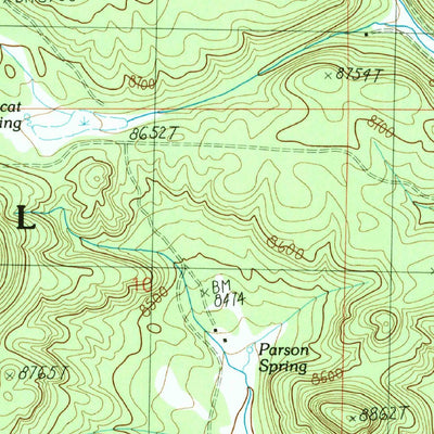 United States Geological Survey Escudilla Mountain, AZ-NM (1991, 24000-Scale) digital map