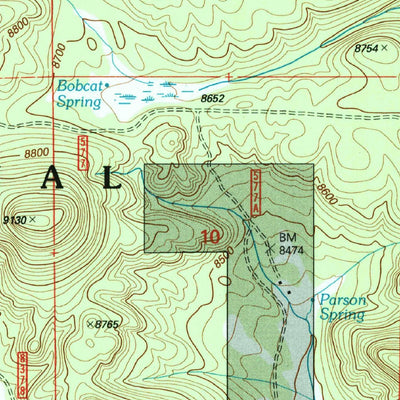 United States Geological Survey Escudilla Mountain, AZ-NM (1997, 24000-Scale) digital map
