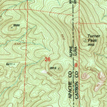 United States Geological Survey Escudilla Mountain, AZ-NM (1997, 24000-Scale) digital map