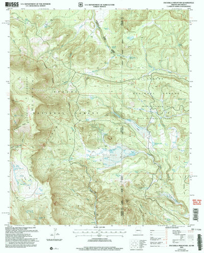 United States Geological Survey Escudilla Mountain, AZ-NM (2005, 24000-Scale) digital map