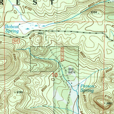 United States Geological Survey Escudilla Mountain, AZ-NM (2005, 24000-Scale) digital map