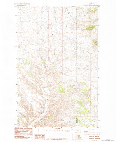 United States Geological Survey Eskay NE, MT (1984, 24000-Scale) digital map