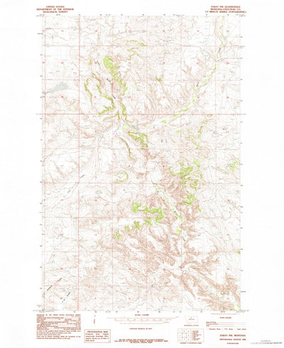 United States Geological Survey Eskay NW, MT (1984, 24000-Scale) digital map