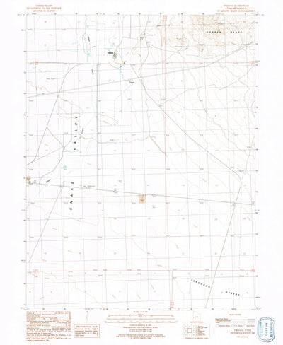 United States Geological Survey Eskdale, UT (1991, 24000-Scale) digital map