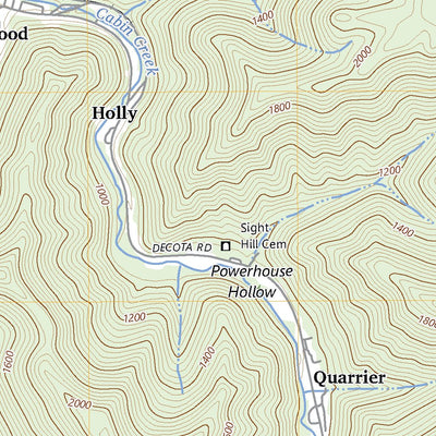 United States Geological Survey Eskdale, WV (2023, 24000-Scale) digital map