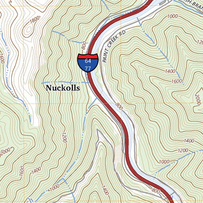 United States Geological Survey Eskdale, WV (2023, 24000-Scale) digital map