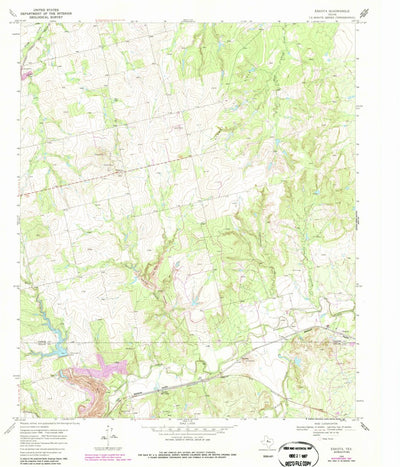 United States Geological Survey Eskota, TX (1969, 24000-Scale) digital map