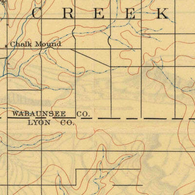 United States Geological Survey Eskridge, KS (1894, 125000-Scale) digital map