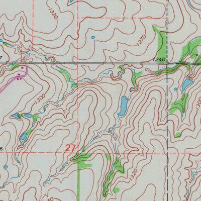 United States Geological Survey Eskridge, KS (1971, 24000-Scale) digital map