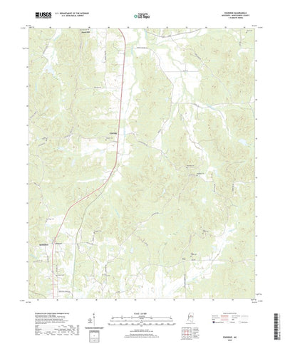 United States Geological Survey Eskridge, MS (2020, 24000-Scale) digital map