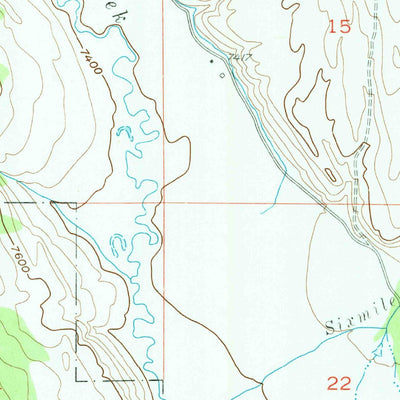 United States Geological Survey Esmond Park, WY (1956, 24000-Scale) digital map
