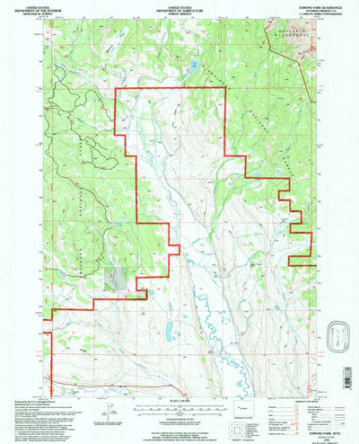United States Geological Survey Esmond Park, WY (1991, 24000-Scale) digital map