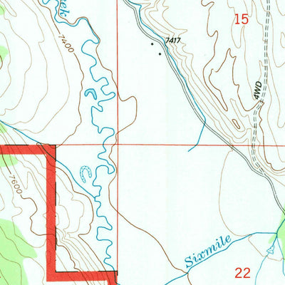 United States Geological Survey Esmond Park, WY (1991, 24000-Scale) digital map