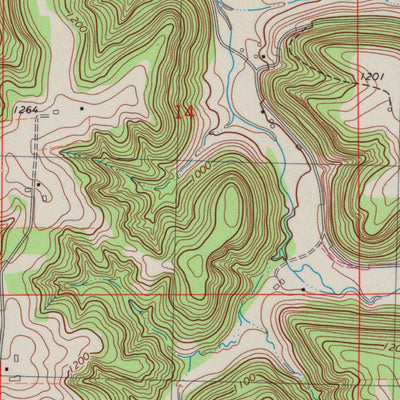 United States Geological Survey Esofea, WI (1983, 24000-Scale) digital map