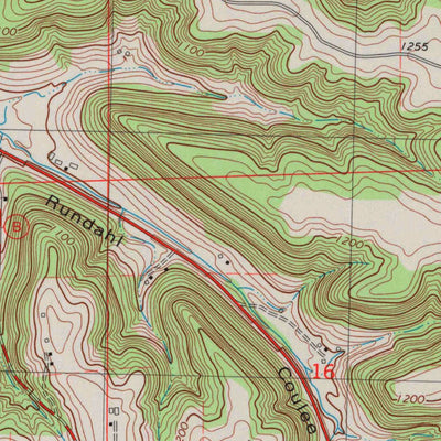 United States Geological Survey Esofea, WI (1983, 24000-Scale) digital map