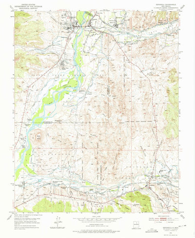 United States Geological Survey Espanola, NM (1953, 24000-Scale) digital map