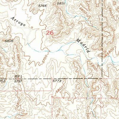 United States Geological Survey Espanola, NM (1953, 24000-Scale) digital map