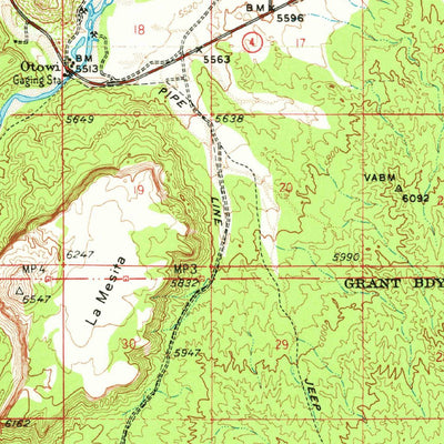 United States Geological Survey Espanola, NM (1953, 62500-Scale) digital map
