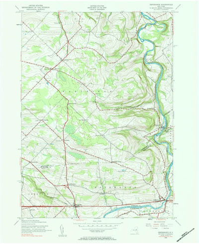 United States Geological Survey Esperance, NY (1943, 24000-Scale) digital map