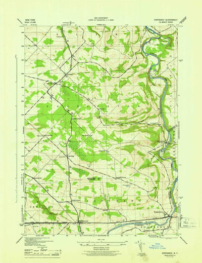 United States Geological Survey Esperance, NY (1946, 31680-Scale) digital map