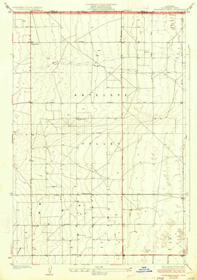United States Geological Survey Esperanza School, CA (1934, 24000-Scale) digital map