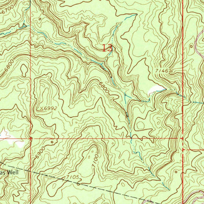 United States Geological Survey Espinosa Ranch, NM (1963, 24000-Scale) digital map