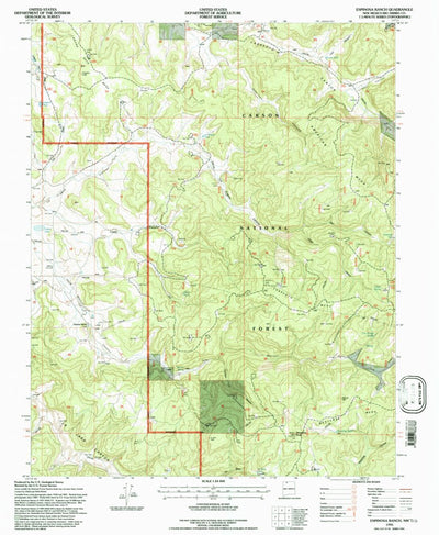 United States Geological Survey Espinosa Ranch, NM (1995, 24000-Scale) digital map