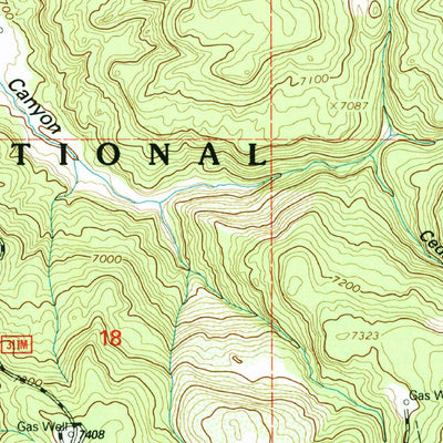 United States Geological Survey Espinosa Ranch, NM (1995, 24000-Scale) digital map