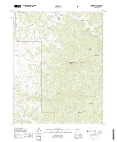 United States Geological Survey Espinosa Ranch, NM (2020, 24000-Scale) digital map