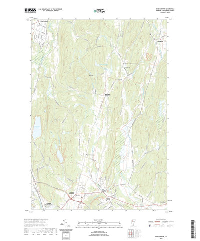 United States Geological Survey Essex Center, VT (2021, 24000-Scale) digital map