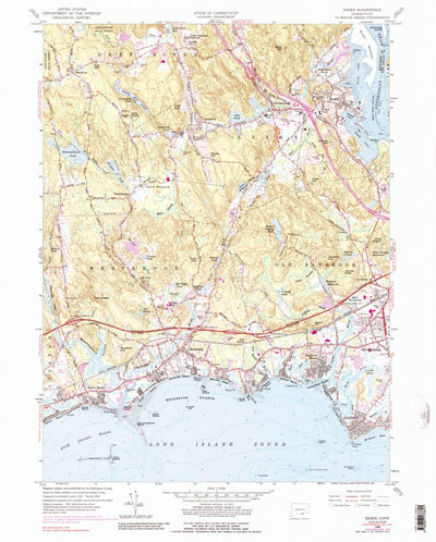 United States Geological Survey Essex, CT (1958, 24000-Scale) digital map