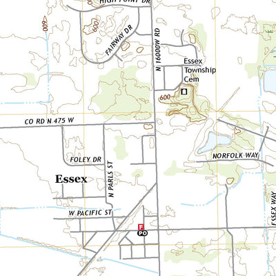 United States Geological Survey Essex, IL (2021, 24000-Scale) digital map
