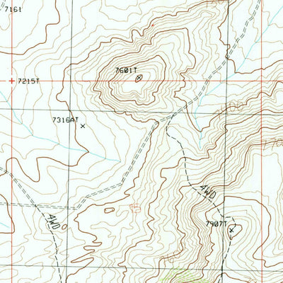 United States Geological Survey Essex Mountain, WY (1986, 24000-Scale) digital map