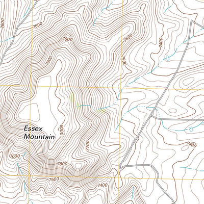 United States Geological Survey Essex Mountain, WY (2012, 24000-Scale) digital map