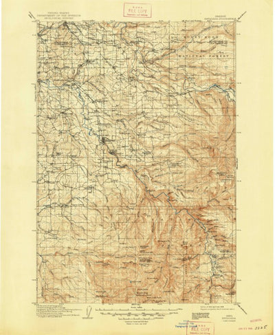 United States Geological Survey Estacada, OR (1916, 125000-Scale) digital map