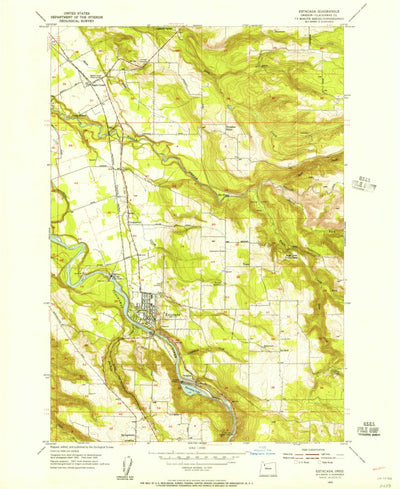 United States Geological Survey Estacada, OR (1954, 24000-Scale) digital map