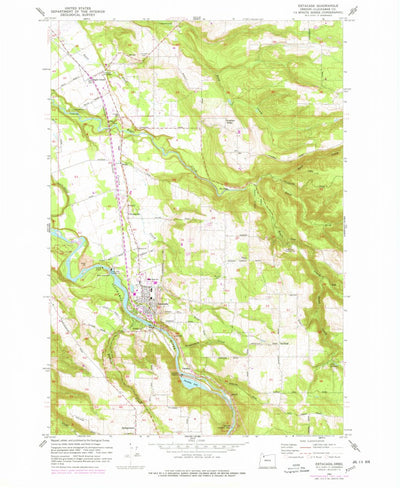 United States Geological Survey Estacada, OR (1960, 24000-Scale) digital map