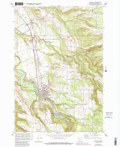 United States Geological Survey Estacada, OR (1961, 24000-Scale) digital map