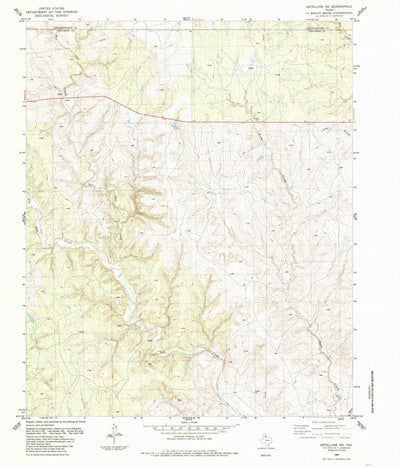 United States Geological Survey Estelline NE, TX (1984, 24000-Scale) digital map